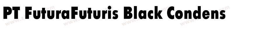 PT FuturaFuturis Black Condensed Cyrillic字体转换